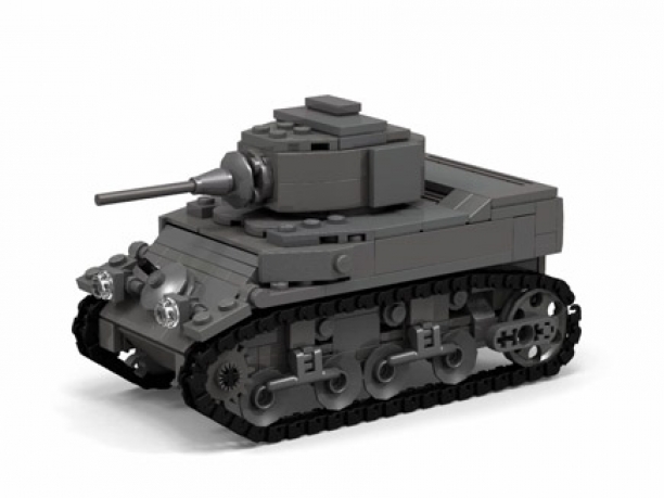 How To Build a World War II M3/M5 Stuart Tank from Lego