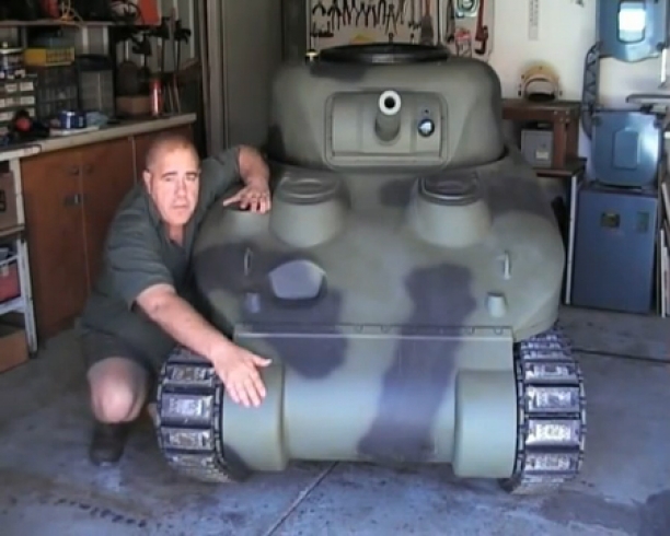 How To Build Your Own Sherman Tank...I Want One Of Those