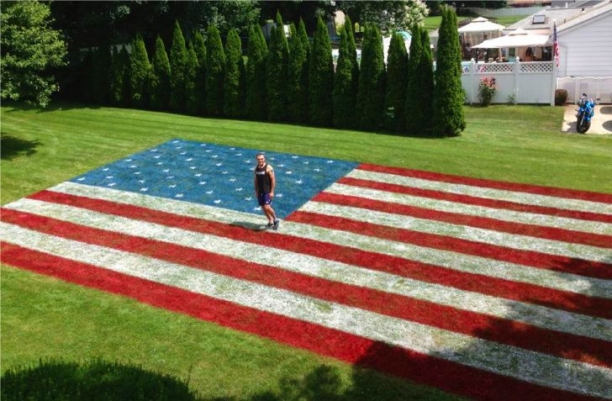 Independence Day Pride Gone Extreme In The Front Yard