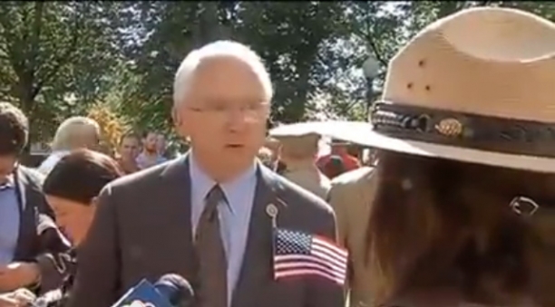 Congressman Shames Park Ranger for Closing of Memorial