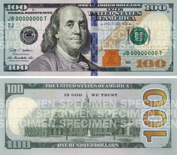 Say Hello To The New $100 Bill (Target Date, Oct. 8)