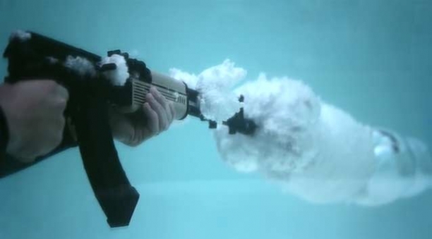 AK-47 Underwater at 27,450 frames per second
