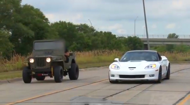 ZR-1 Corvette vs LSx Willy's Jeep