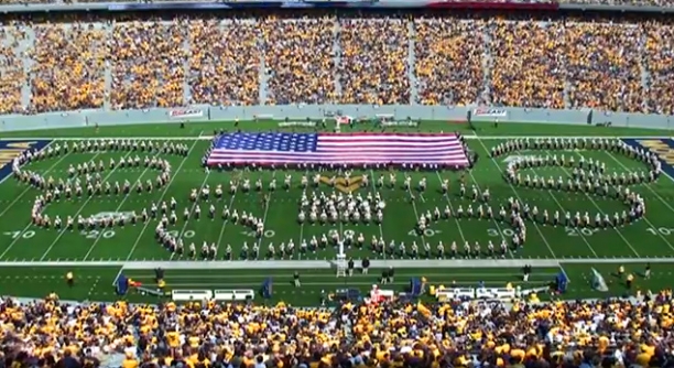 West Virginia University Marching Band Armed Forces Salute