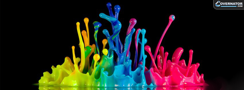 paint explosion Facebook cover