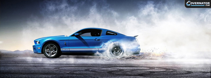 blue mustang Facebook cover