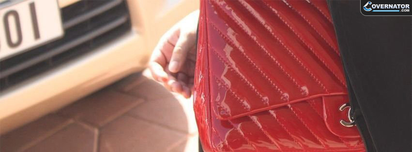 red chanel leather bag Facebook cover